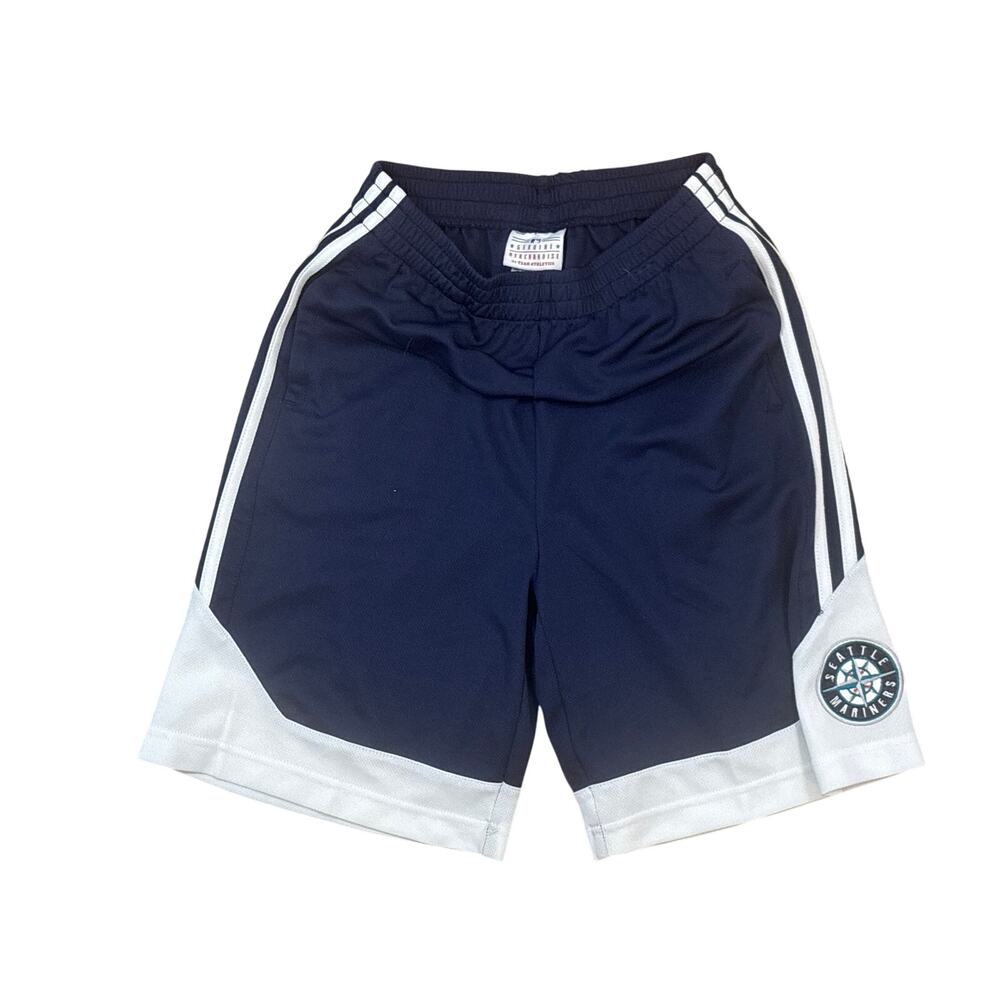 MLB baseball Seattle Mariners Youth Large (10/12) shorts Blue white athletic